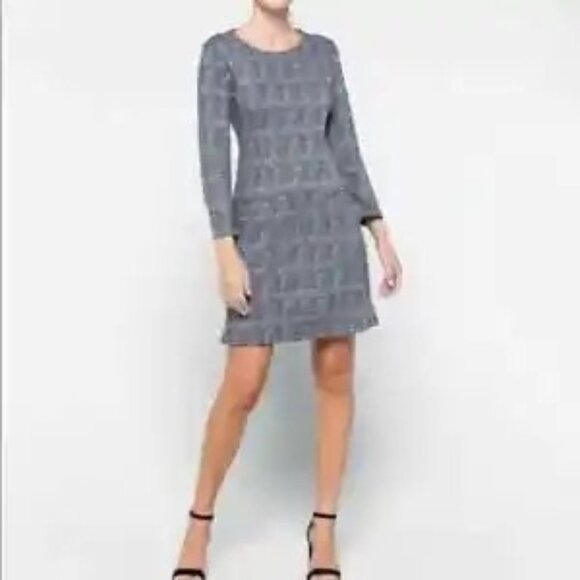 41 Hawthorn Stitch Fix Navy Aniya Jacquard Dress, S, NWT - Picture 1 of 5